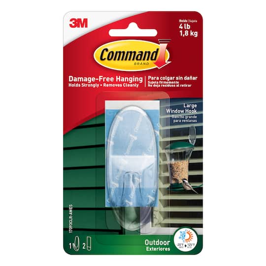 3M Command Outdoor Window Hook With Clear Strips Michaels 3m-command-outdoor-window-hook-with-clear-strips-michaels